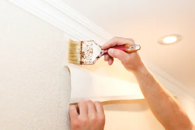 Pose de papier peint à Villemontais — revêtements muraux et toiles de verre